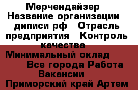 Мерчендайзер › Название организации ­ диписи.рф › Отрасль предприятия ­ Контроль качества › Минимальный оклад ­ 20 000 - Все города Работа » Вакансии   . Приморский край,Артем г.